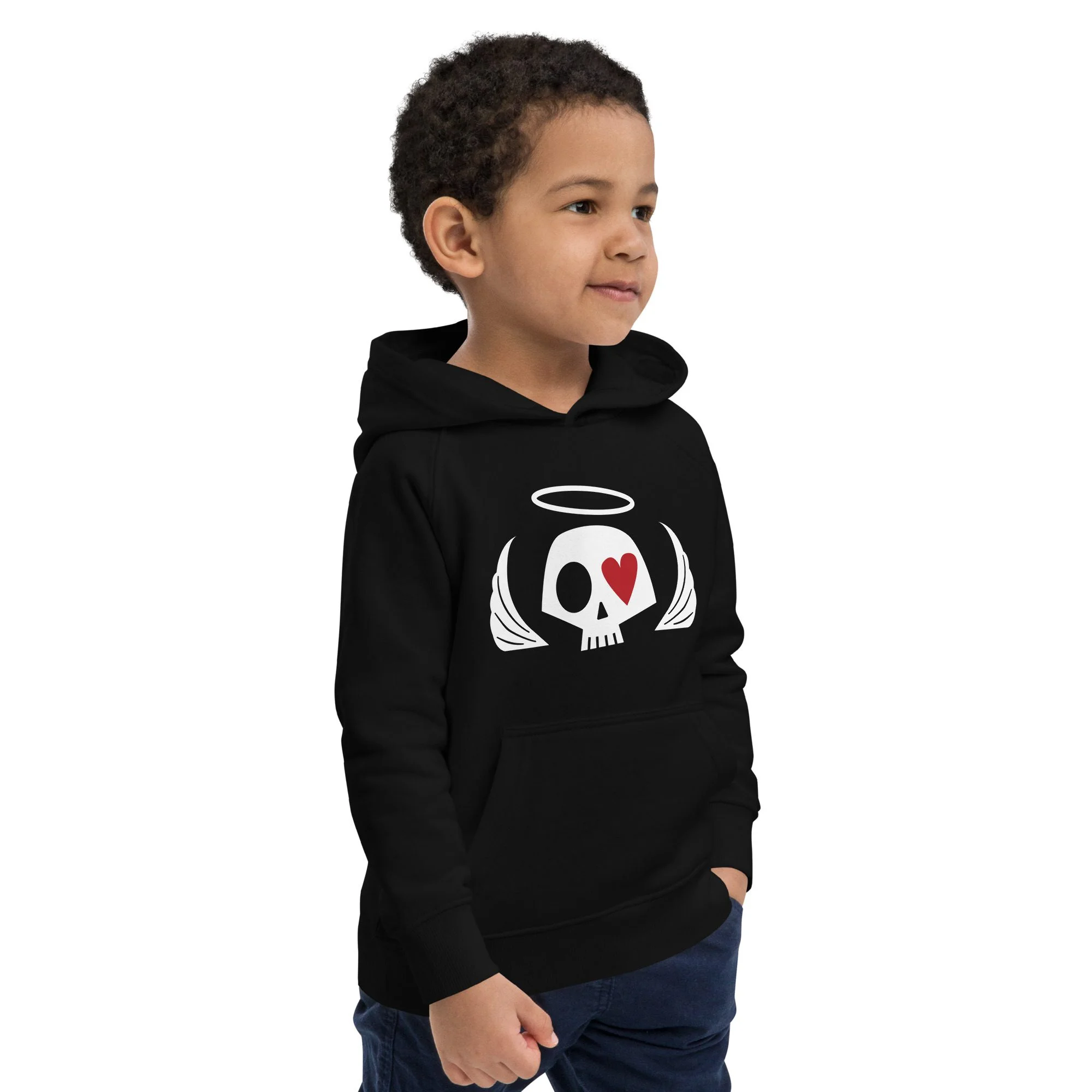 Sudadera calavera niño negra Skully - Imagen 4