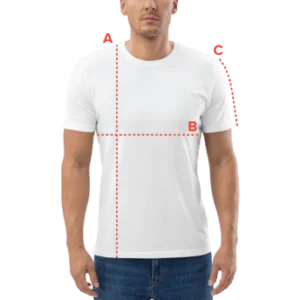 ropa-sostenible-modelo-guia-tallas-camiseta-unisex