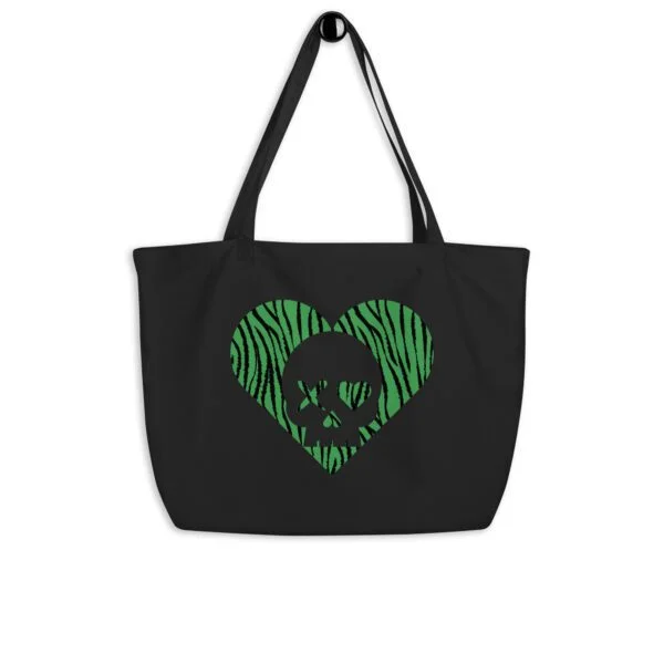 bolso-grande-algodon-organico-corazon-calavera-cebra-verde