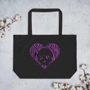 bolso-grande-algodon-organico-corazon-calavera-cebra-morado