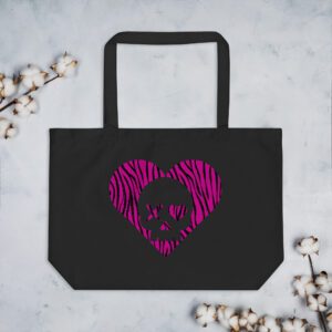 bolso-grande-algodon-organico-corazon-calavera-cebra-rosa