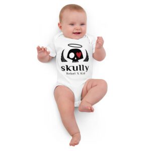 Body bebé calavera blanco Skully Rebel Kid