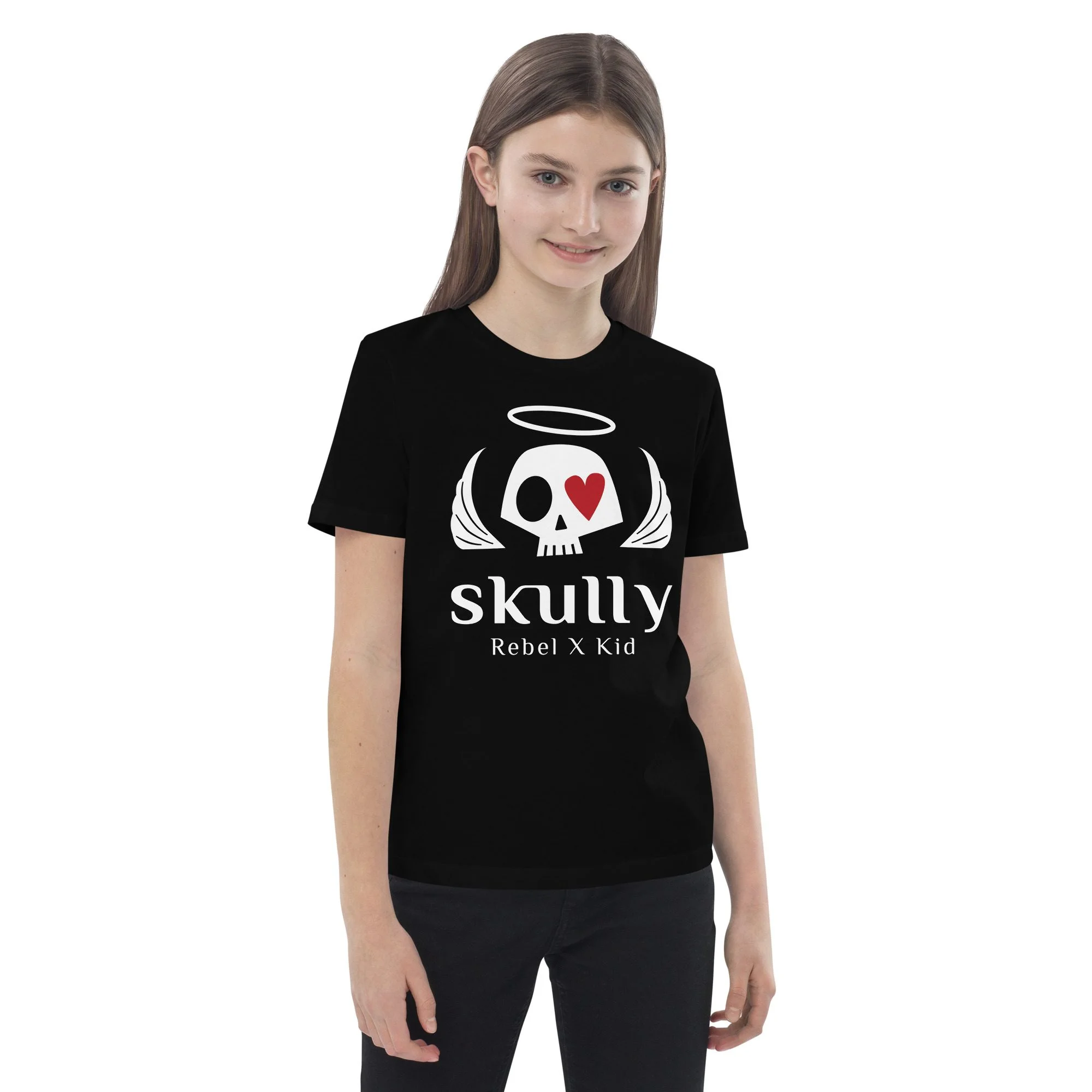 Camiseta calavera niño negra Skully Rebel Kid - Imagen 4