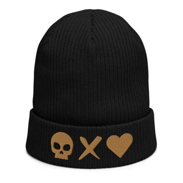 gorro-algodon-organico-calavera-dorada