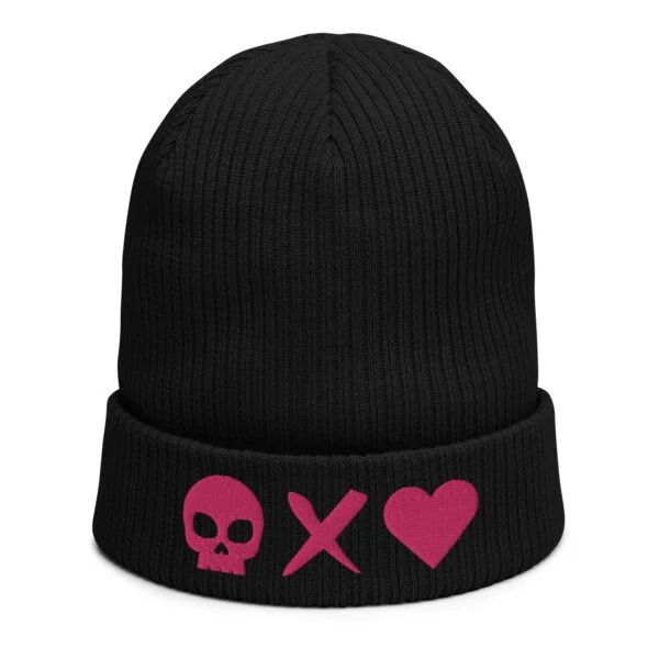 gorro-algodon-organico-calavera-rosa