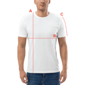 ropa-sostenible-modelo-guia-tallas-camiseta-unisex