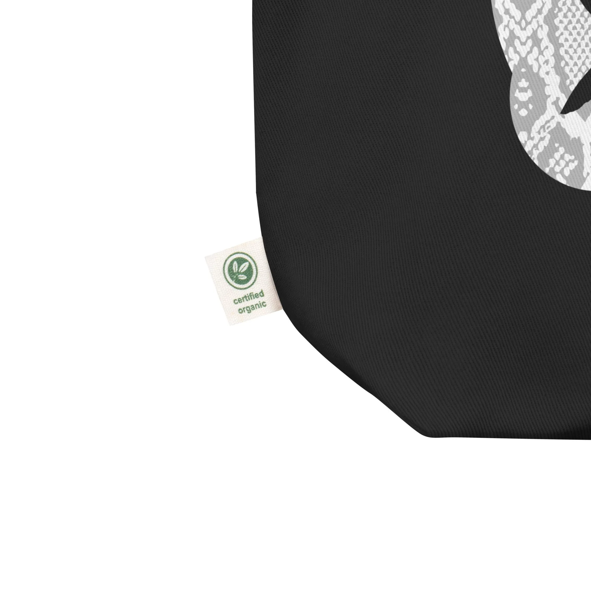 Bolso ecológico calavera serpiente gris - Imagen 2