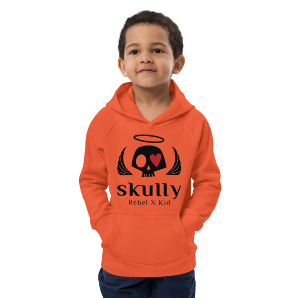 Sudadera calavera niño orange Skully Rebel kid - Imagen 3